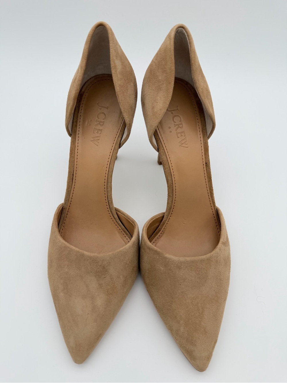 J.Crew Lana Suede d’Orsay Pumps – Saddle Tan – Size 7.5